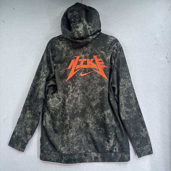 Nike Training Therma-FIT Story Pack Full-Zip Hoodie Large Acid Wash Print Fleece - Picture 2 of 16